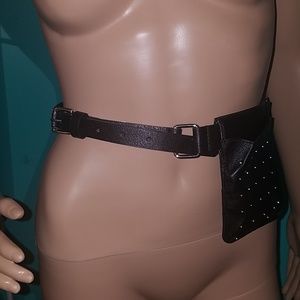 Black Medieval Fanny Pack Belt Bag
